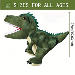 Realistic Dinosaur Hand Puppets Soft Plush Toy Set for Kids