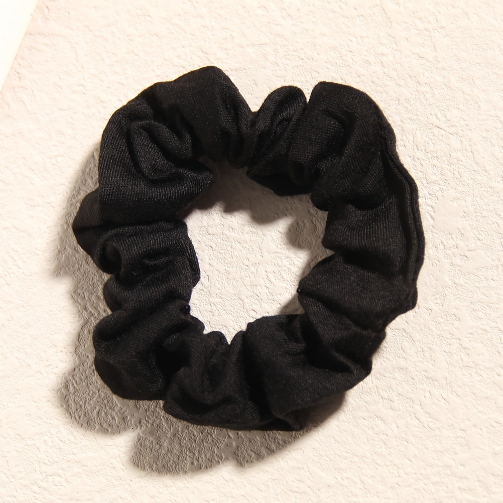 Velvet Scrunchies Mini Thin Elastic Hair Ties 10pcs