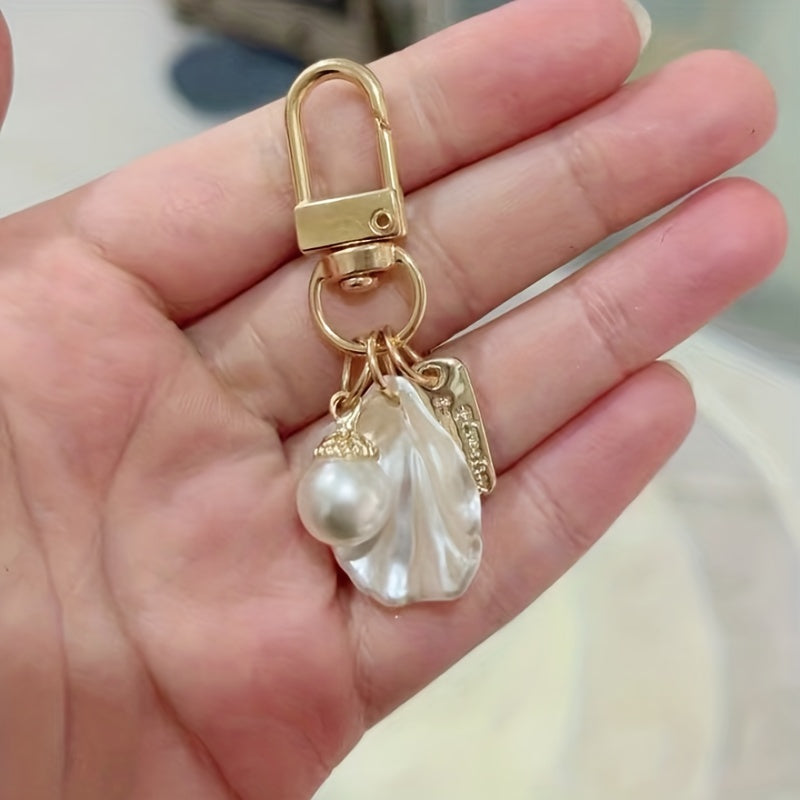 Ocean Style Keychain for Women Metal Love Bag Phone Car Key Pendant