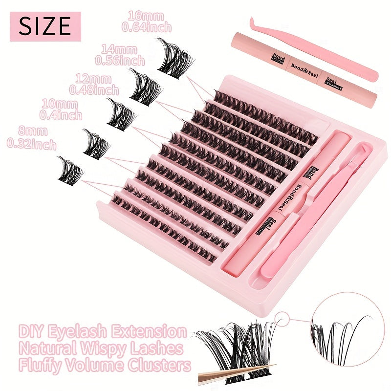 DIY Lash Extension Kit with Strong Hold Lash Bond & Seal, Tweezers