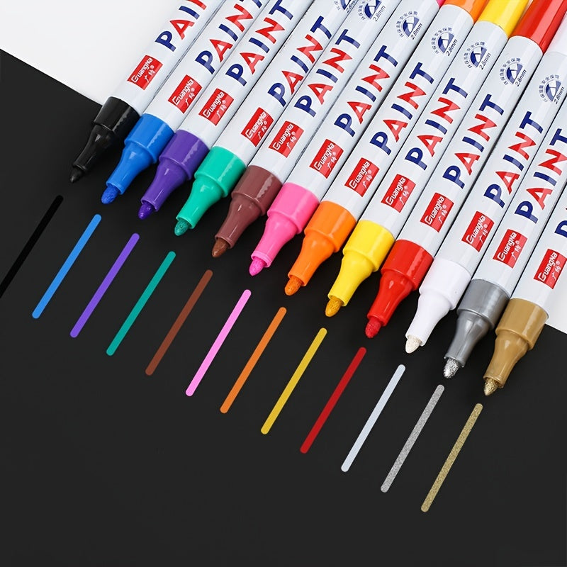 1pc 12 Waterproof Paint Pen Art Graffiti Pen Permanent Sign Pen