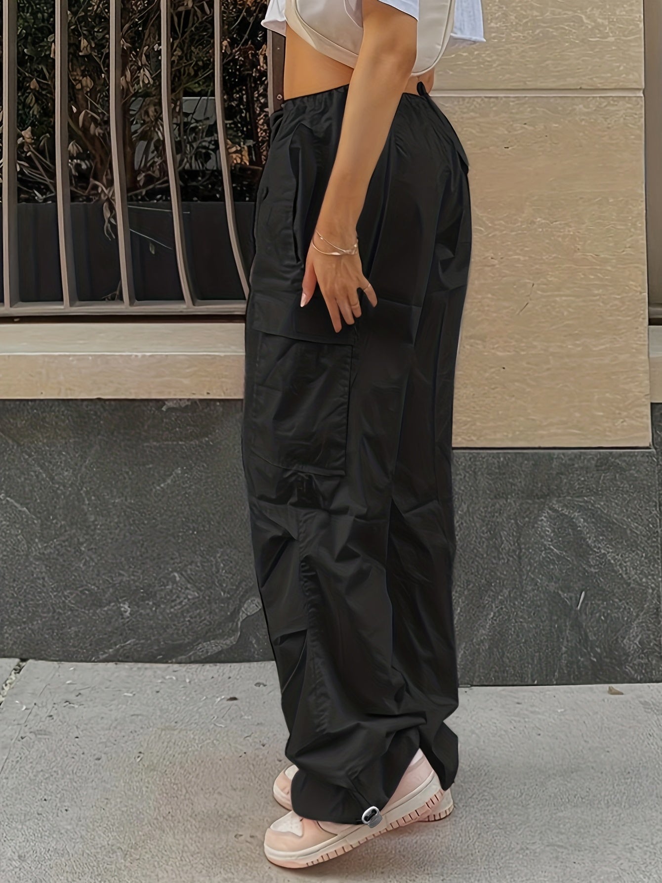 Y2K Oversized Cargo Straight Casual Pants Women's Clothing