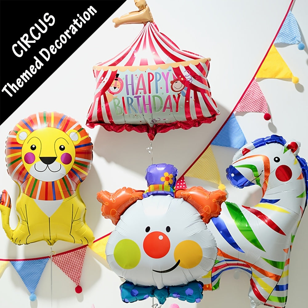 Clown Head Balloon Foil Helium Supported Carnival Balloons