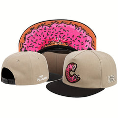 Donut Embroidery Snapback Hat Block Hip Hop Baseball Cap Unisex