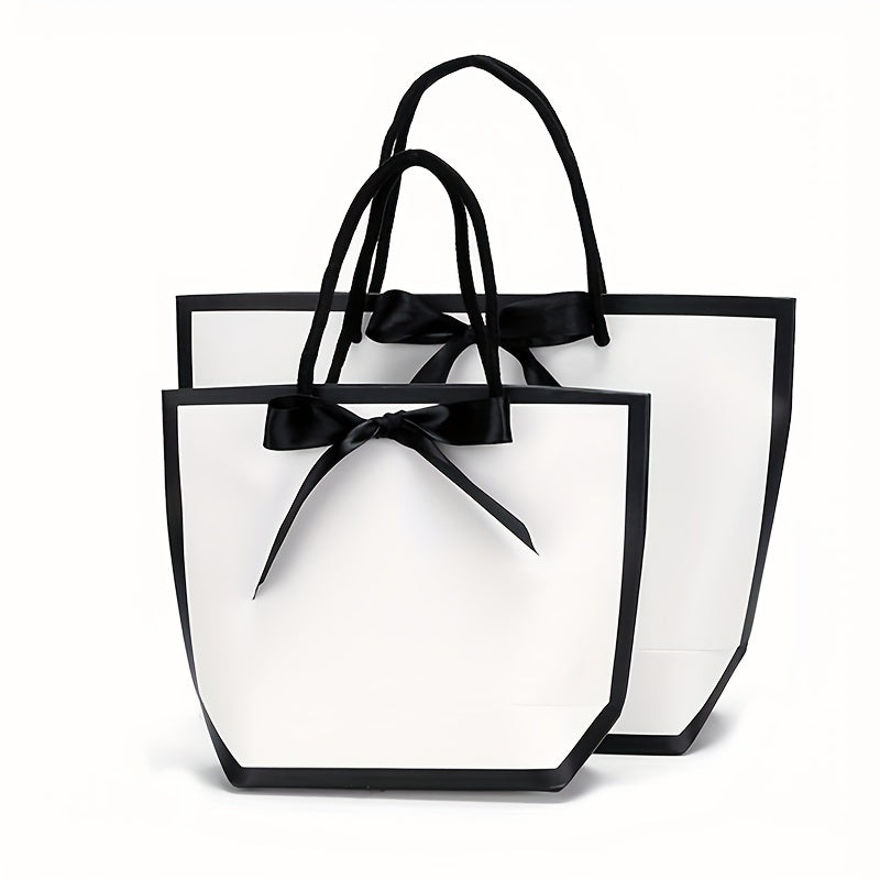 5pcs Party Tote Bags with Handles for Birthdays & Holidays