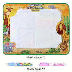 Magic Water Canvas Graffiti Mat Washable Kids Art Mat with Water Painting