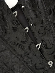  Gothic Body Shaper Jacquard Bustier Lingerie