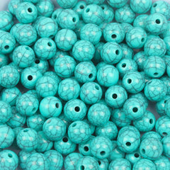 100pcs 8mm Turquoise Gemstone Beads Natural Stone Beads