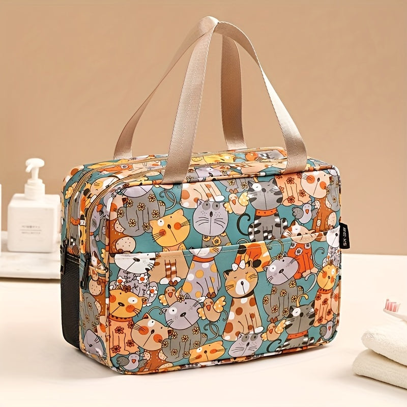 Oxford Buka Cartoon Toiletry Bag Makeup Bag Large Capacity Portable Storage