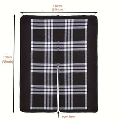 Warm Sunscreen Shawl Casual Open Front Poncho Cape Large Inelastic Cardigan