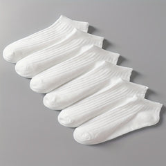6 Pairs Soft Lightweight Ankle Socks for Women
