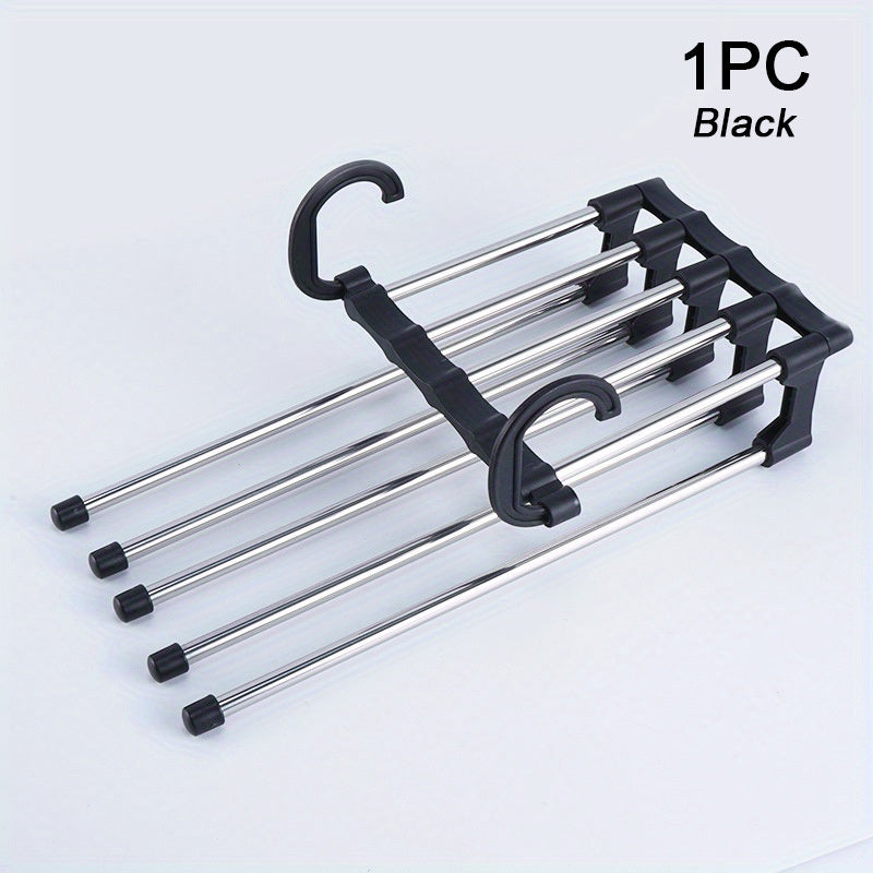 5-in-1 Stainless Steel Telescopic Pants Hanger