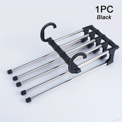 5-in-1 Stainless Steel Telescopic Pants Hanger