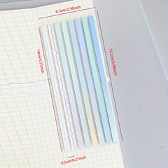 160 Sheets Thin Strip PET Sticky Notes Index Stickers
