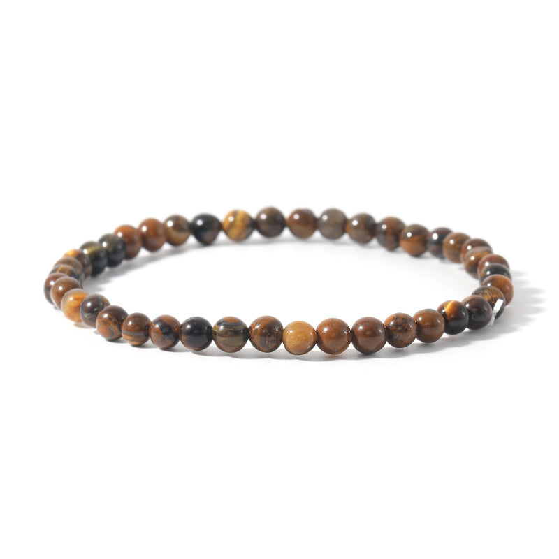 4mm Natural Stone Energy Bracelet Stackable Yoga Healing Beaded Bracelet Gift