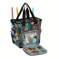 Yarn Organizer Knitting Bag Large Capacity Crochet Tote Portable Bag