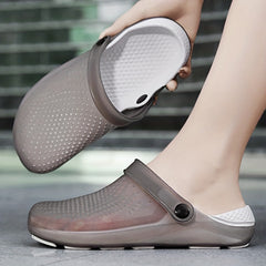 Women's Adjustable Strap Jelly Clogs