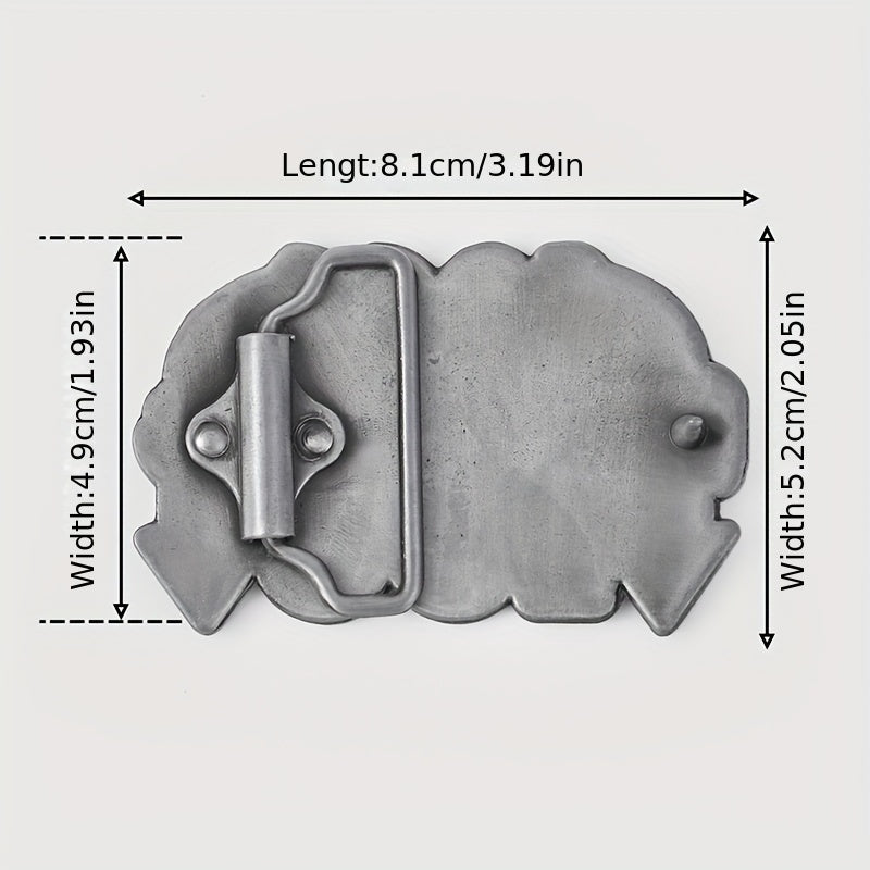 Vintage Letter Belt Buckle for Women & Men DIY Waistband Accessories