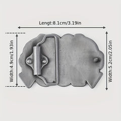 Vintage Letter Belt Buckle for Women & Men DIY Waistband Accessories