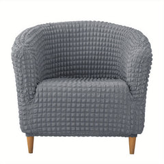 Bubble Seersucker Tub Chair Slipcover Elastic Armchair Cover