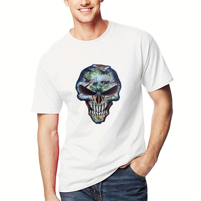 Skull Patches Iron On Sticker Dead Heat Transfer Decals Jackets Backpacks