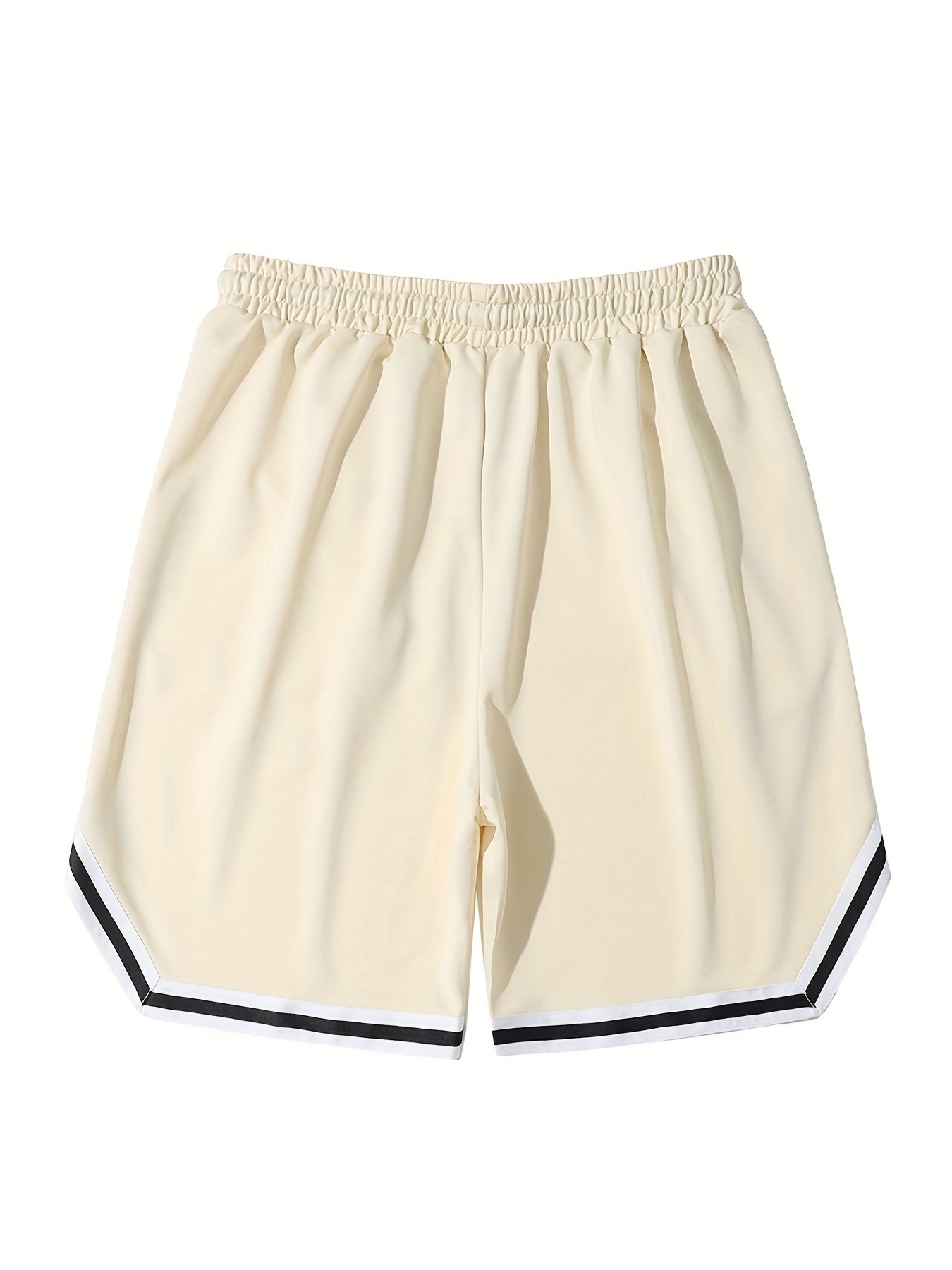 Blood Heart Stripe Edge Drawstring Shorts Men s Casual Slightly Stretch Elastic