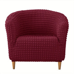 Bubble Seersucker Tub Chair Slipcover Elastic Armchair Cover