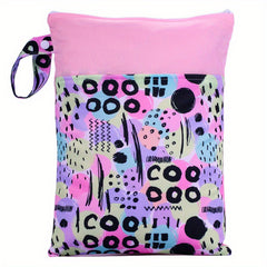 Waterproof Multicolor Baby Nappies Bag Wet Dry Mammy Bag