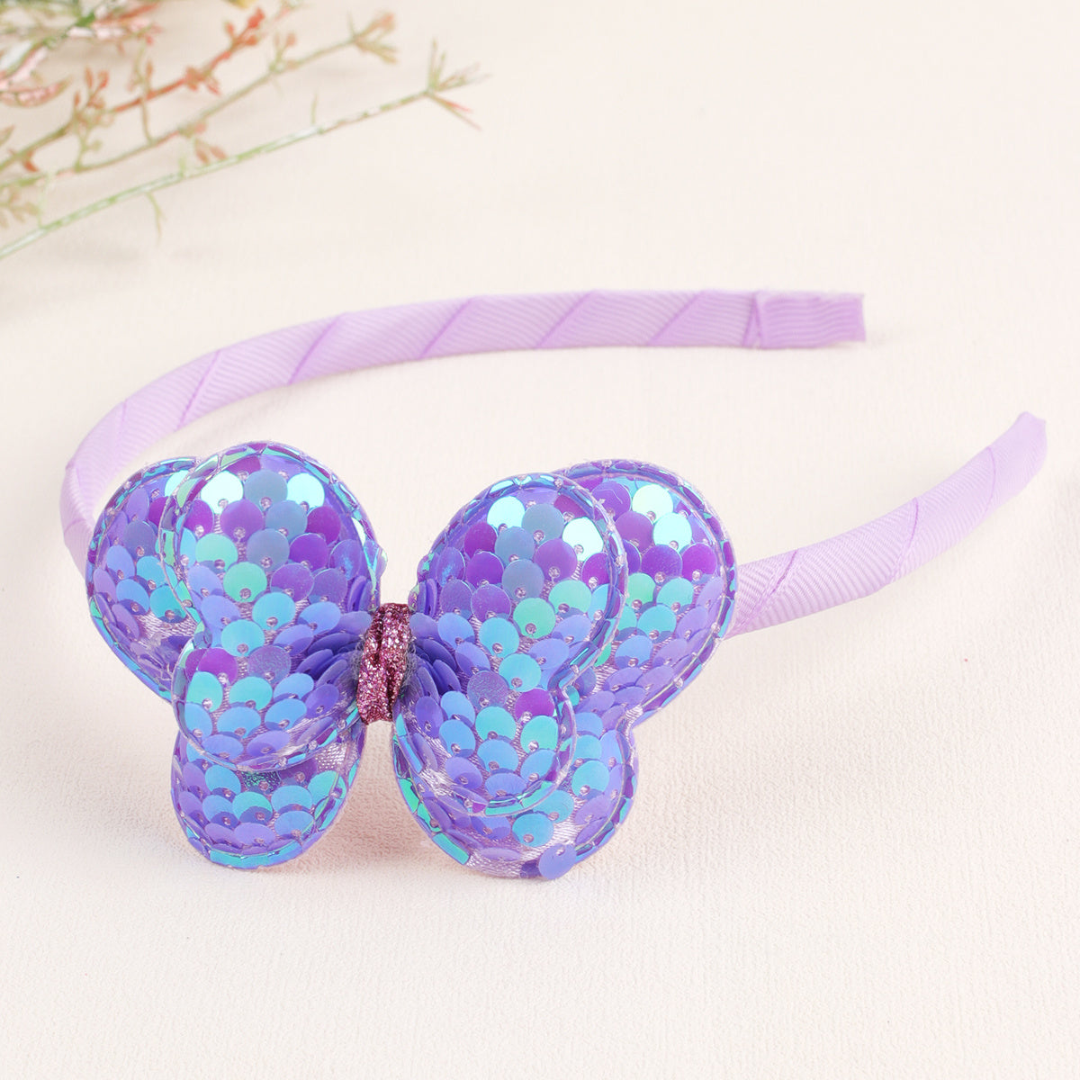 Sequin Butterfly Hairband for Kids