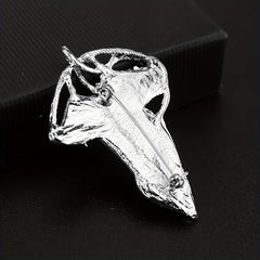 Leaf Shape Alloy Brooch Chest Flower Pin For Men