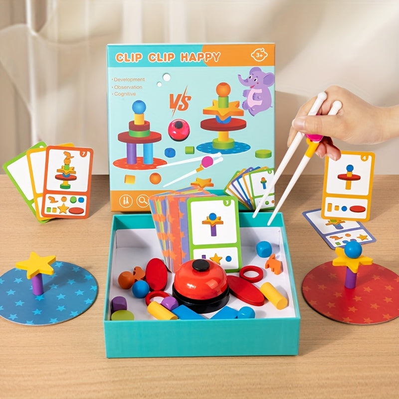 Interactive Wooden Board Game for Kids 3-5 Years