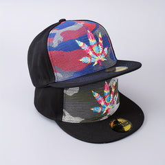 Men's Colorful Maple Leaf Baseball Cap