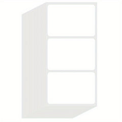 60 Sheets 76x51mm Blank Synthetic Paper Adhesive Labels Bag Packaging 3x2 Inch