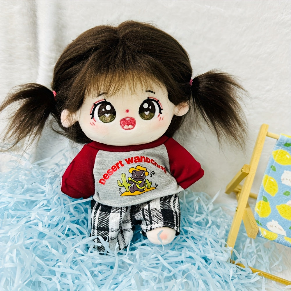 Plush Doll T-shirt & Pants Suit 3 Colors