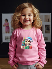 Lovely Baby Owl Crew Neck Long Sleeve Sweatshirt for Girls Boys Kids Clothes