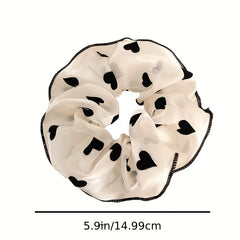 Dotted Pattern Hair Tie Elastic Scrunchie Ponytail Rope