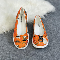 Halloween Colorful Elements Print Casual Walking Shoes