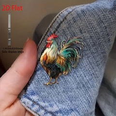 Mother's Gift 2D Acrylic Brooch DIY Accessories Compact Pin