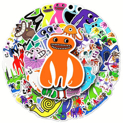50 Pieces Garten Of Banban Cartoon Graffiti Stickers DIY Decoration Waterproof