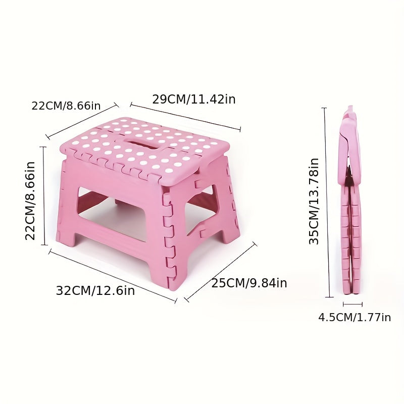 Portable Folding Stool Lightweight Chair for Bathroom Bedroom Kitchen