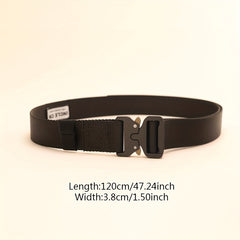 Unisex Tactical Canvas Belt Casual Solid Jeans Pants Belt