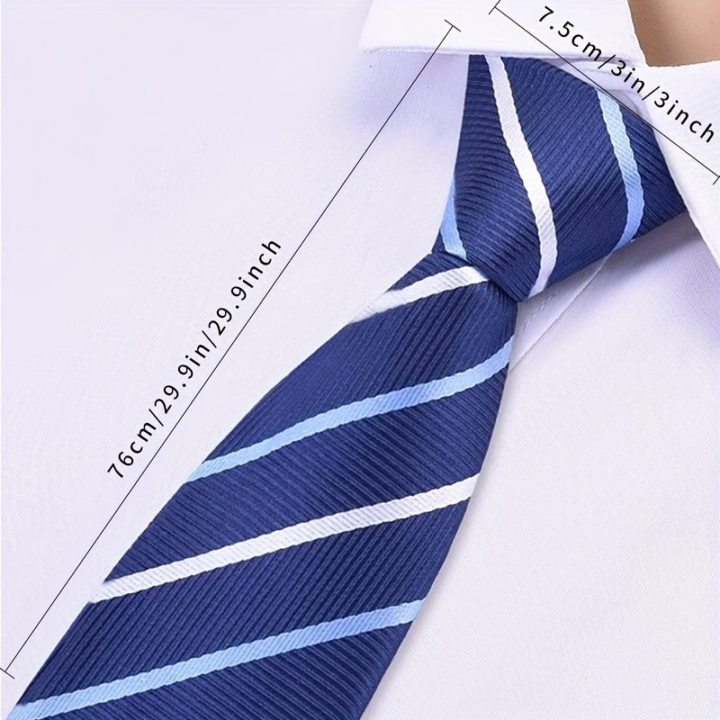 Men's Striped Tie for Party Holiday Wedding