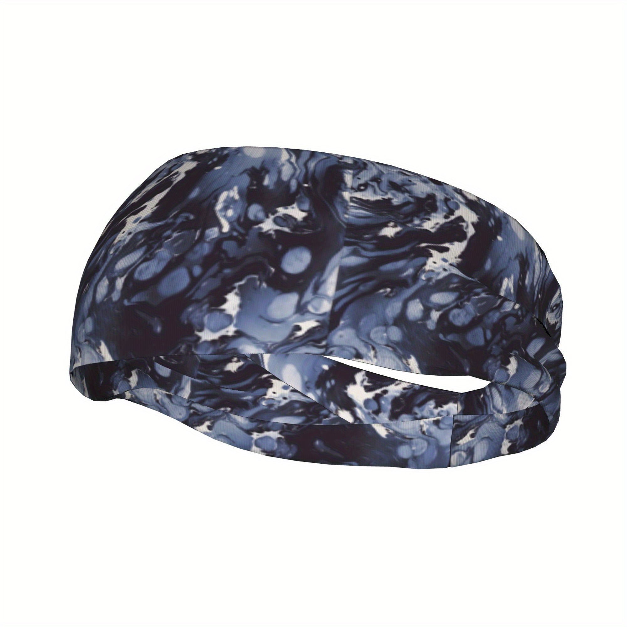 Splash Ink Sports Headband - Moisture Wicking Stretchy Polyester