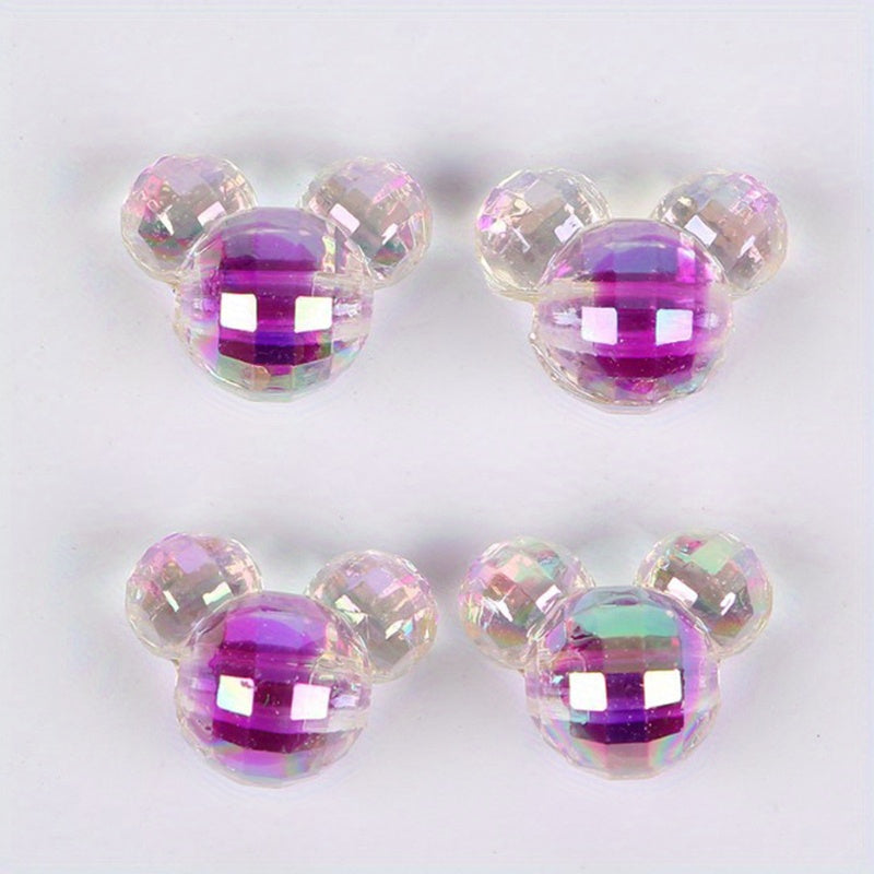 10pcs 16mm Faceted Acrylic Colored Beads DIY Necklace Bracelet Key Chain