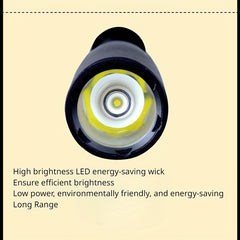 High Hardness Metal Baseball Stick Flashlight with 3-Speed Adjustment
