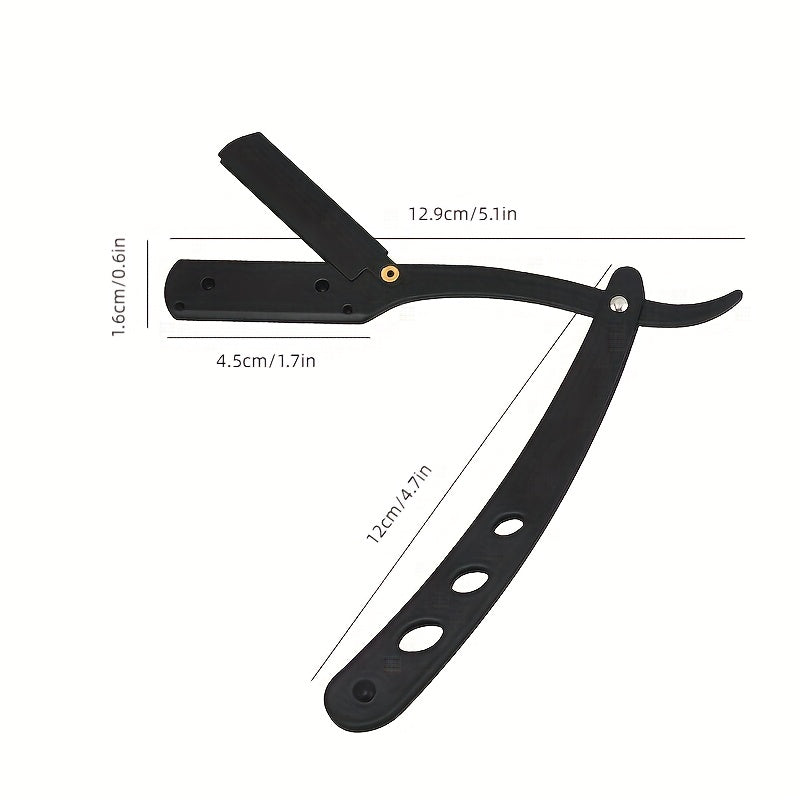 Men's Shaving Barber Tools Hair Razor Stainless Steel Straight Razor Holder