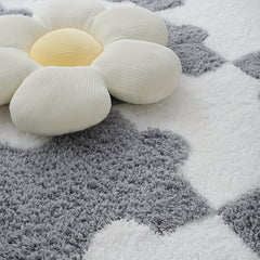 Thick Plush Shag Puzzle Floor Mat Interlocking Carpet Fluffy Area Rug