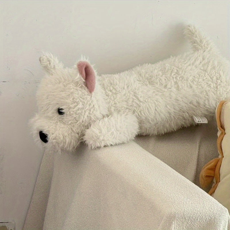 Realistic Dog Plush Toy Soft Polyester Mixed Colors Perfect Gift for Birthdays