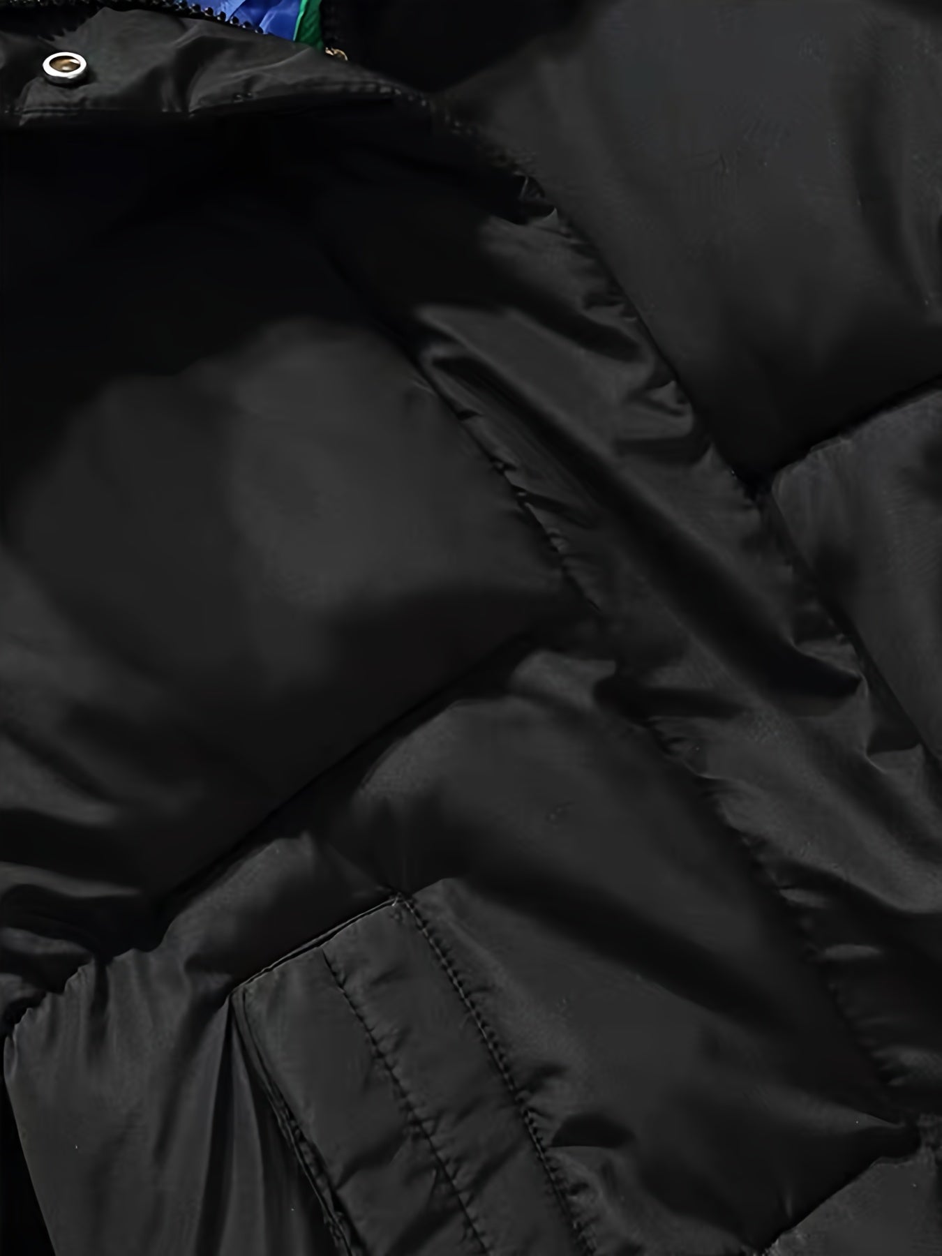 Stylish Knitted Patchwork Puffer Jacket With Hood