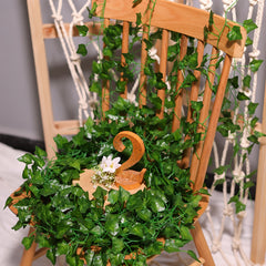 12pcs 2.2m Artificial Ivy Leaf Hanging Plant Garden Wedding Wall Decoration